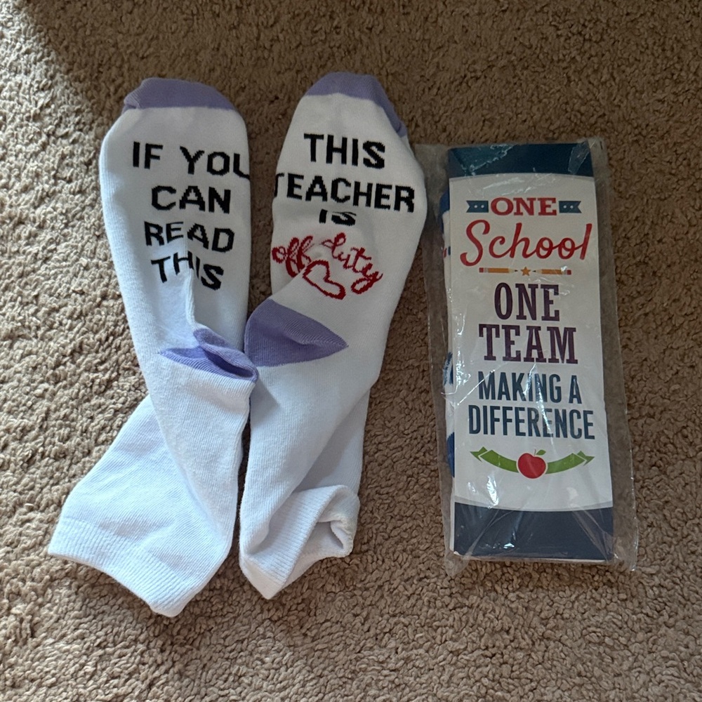 Teacher socks. Never worn.